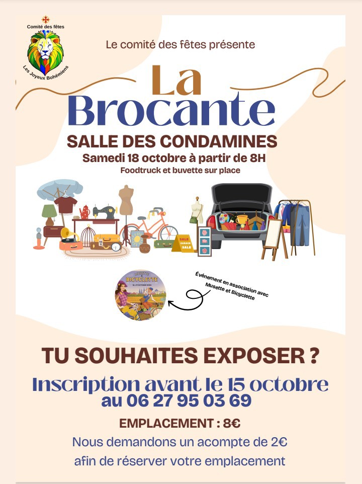 Musette et Bicyclette + La Brocante