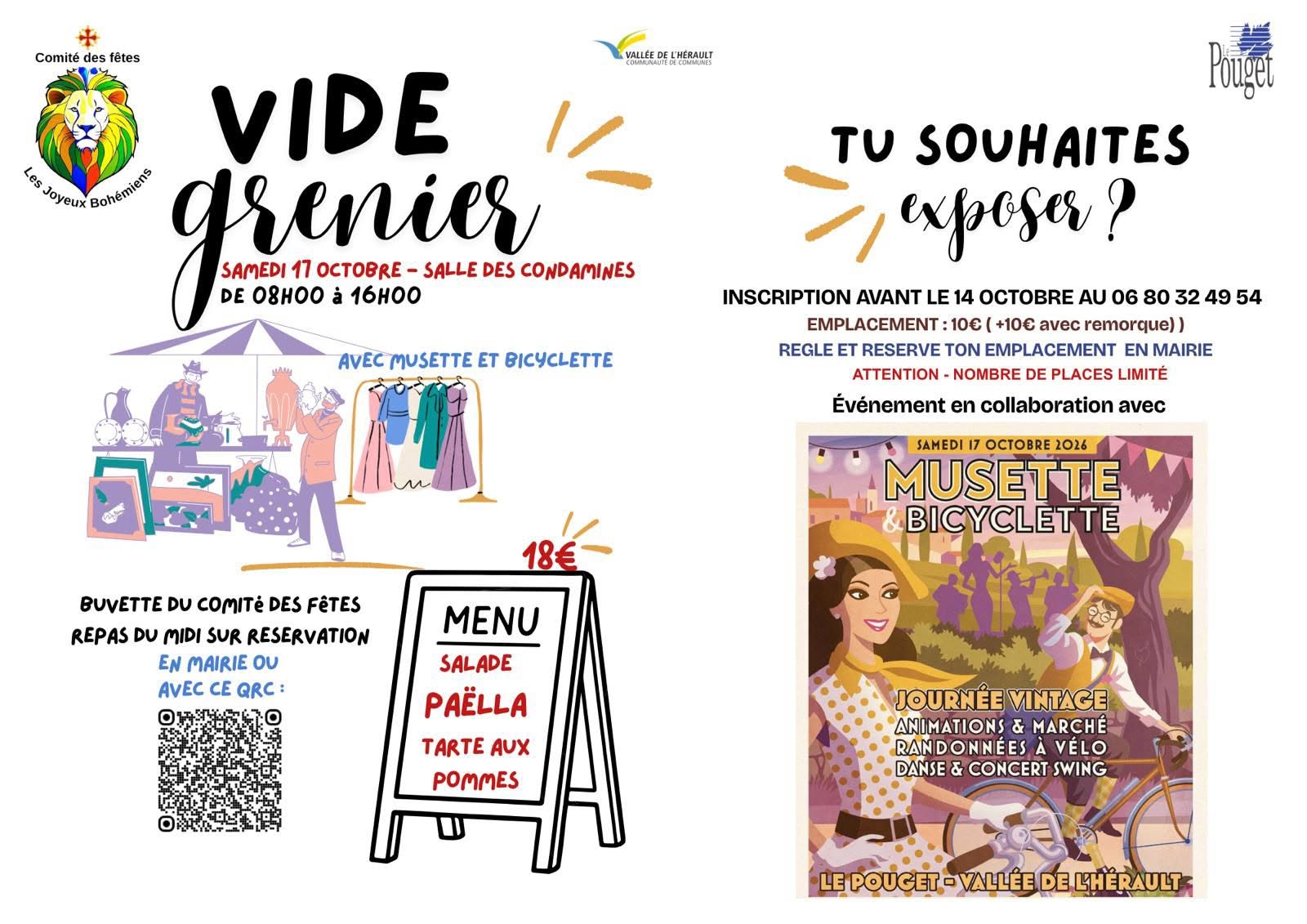 Musette & Bicyclette - Vide grenier et repas