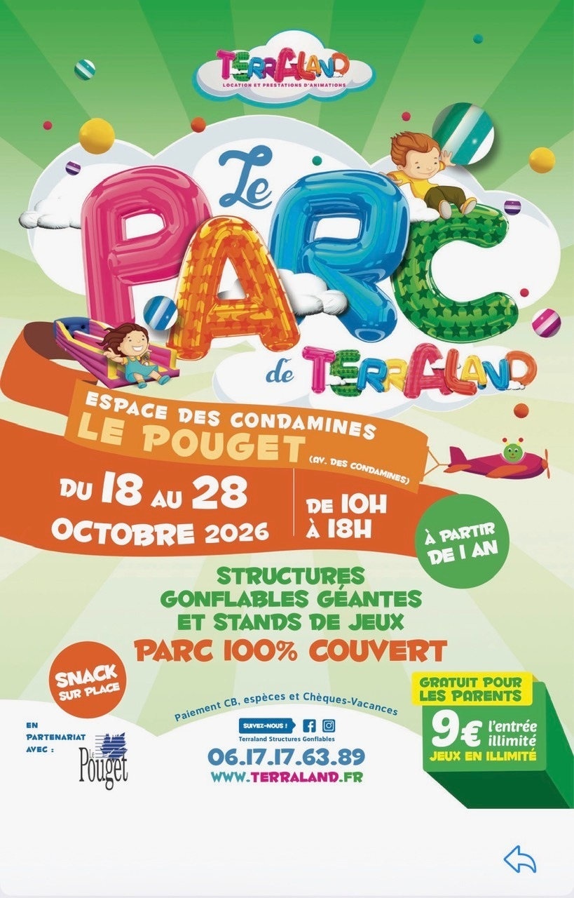 TERRALAND S’INSTALLE AU POUGET POUR LES VACANCES !